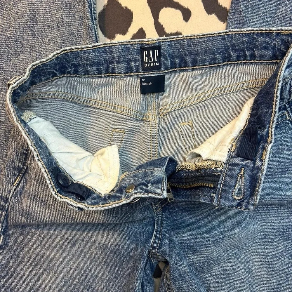 Gap Girls Size 12 Straight Leg Jeans | Stone Wash | 90s Vibe